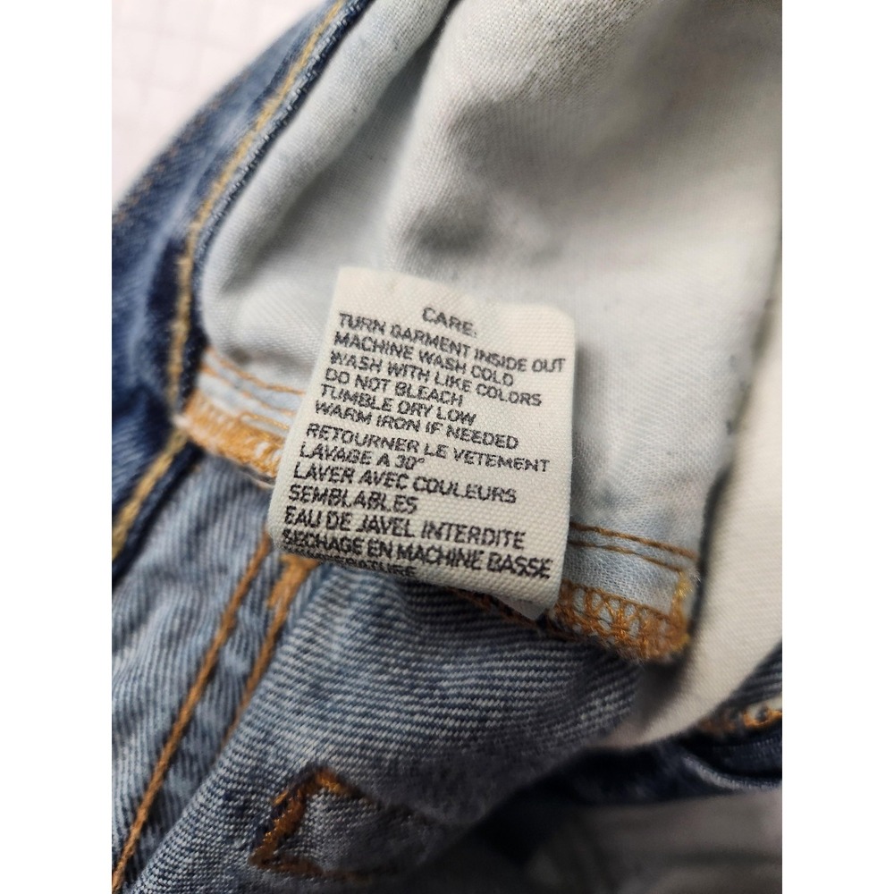 Denim & Supply RL Jeans Mens 33x30 Blue Bootcut Distressed USA Flag Denim Pants - Picture 8 of 16